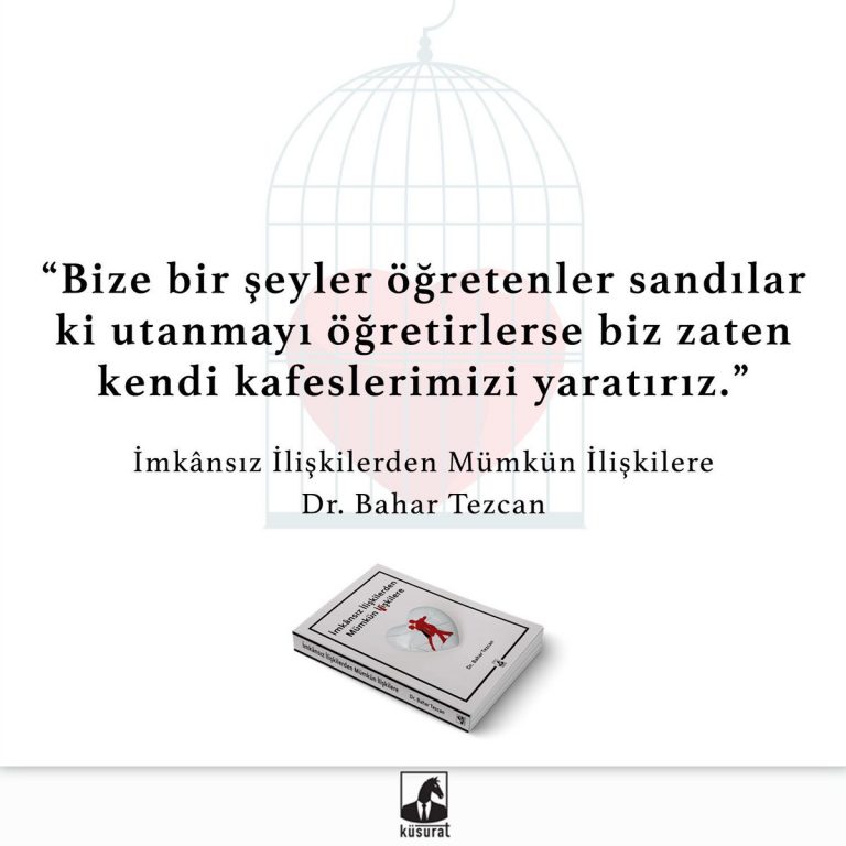 Kitap Önerisi: İmkansız İlişkilerden Mümkün İlişkilere, Dr. Bahar Tezcan